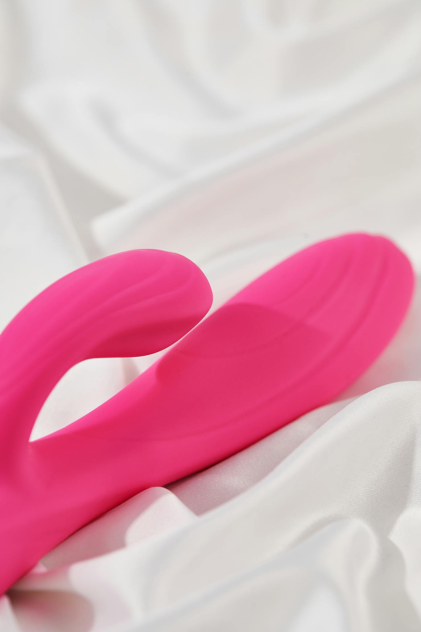 Detailed View Of A Pink Silicone Vibrator